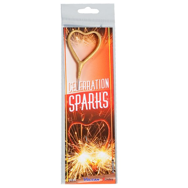 Heart shaped sparkler